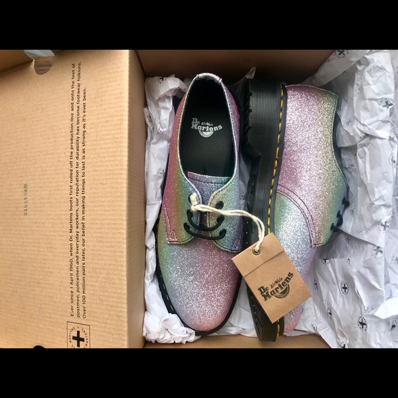 1461 Dr. Martens Glitter Pu Shoes - Multi Glitter - Picture 2 of 6